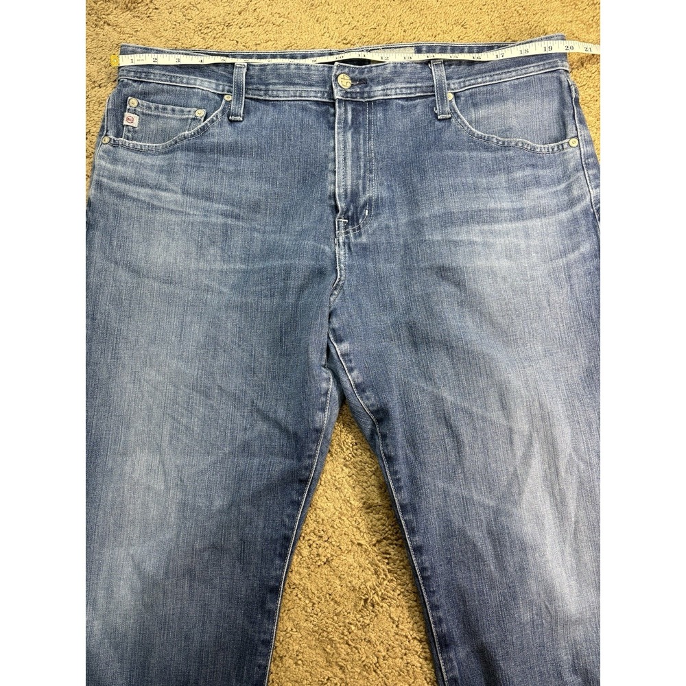 Adriano Goldschmied AG Everette Slim Straight Jeans Men 38x33 Blue Denim Casual - Picture 8 of 12